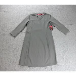 New Eastern Mountain Sports Dress Womens Small Gray Grand Tour Long Sleeve